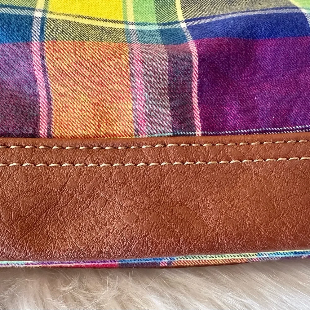 Tignanello Multicolor Plaid Crossbody Bag